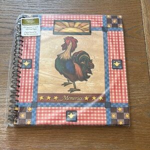 NWT Martin designs Rooster Spiral scrapbook
